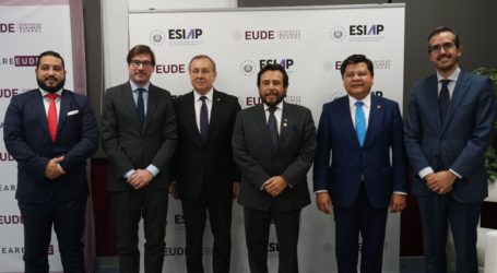 El vicepresidente de la República de El Salvador, Dr. Félix Ulloa hijo, firma un convenio de colaboración con EUDE Business School